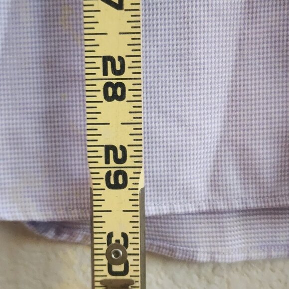 Michael Kors Shirt Mens Medium Purple Slim Fit Long Sleeve Button Up Dress - Picture 7 of 8
